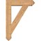 Ekena Millwork Traditional Arts and Crafts Smooth Bracket w/ Offset Brace, Western Red Cedar, 7 1/2"W x 30"D x 42"H BKT0806X30X42TRA03SWR - alternate 3